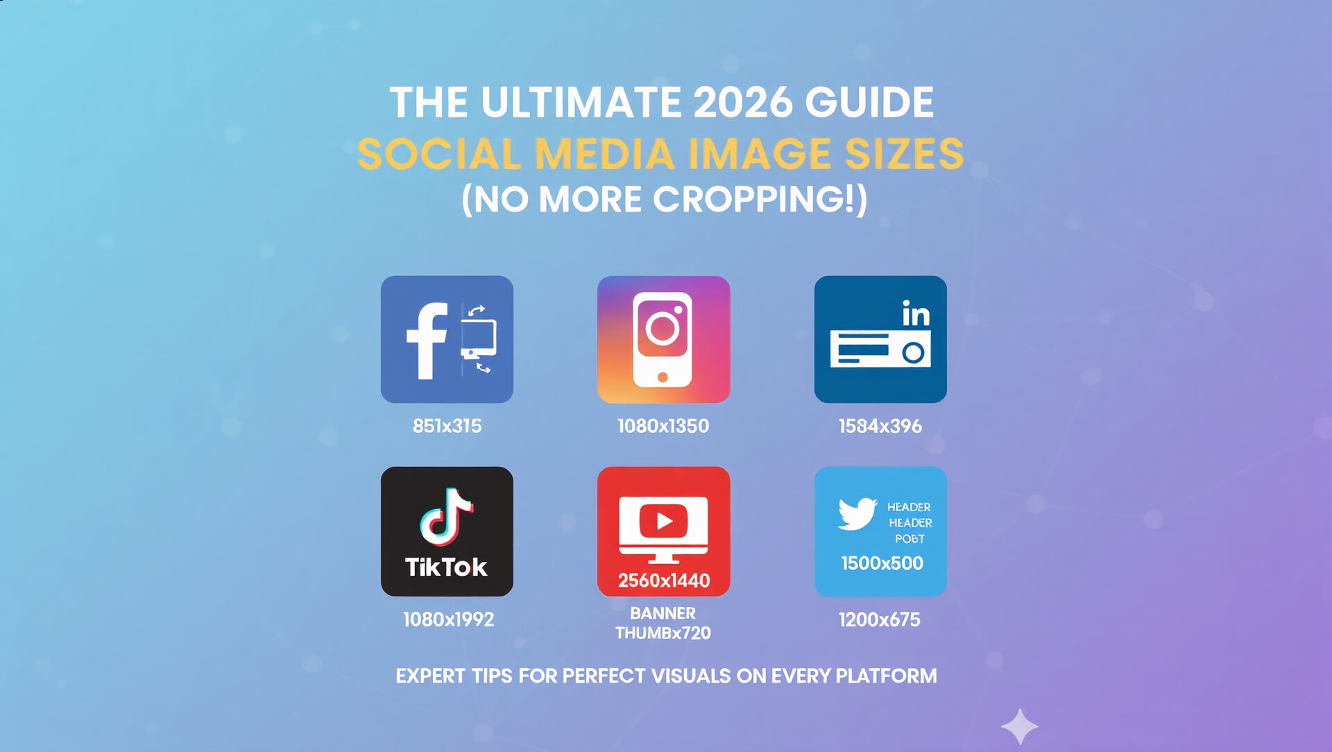 Learn the Social Media Image Sizes for 2026